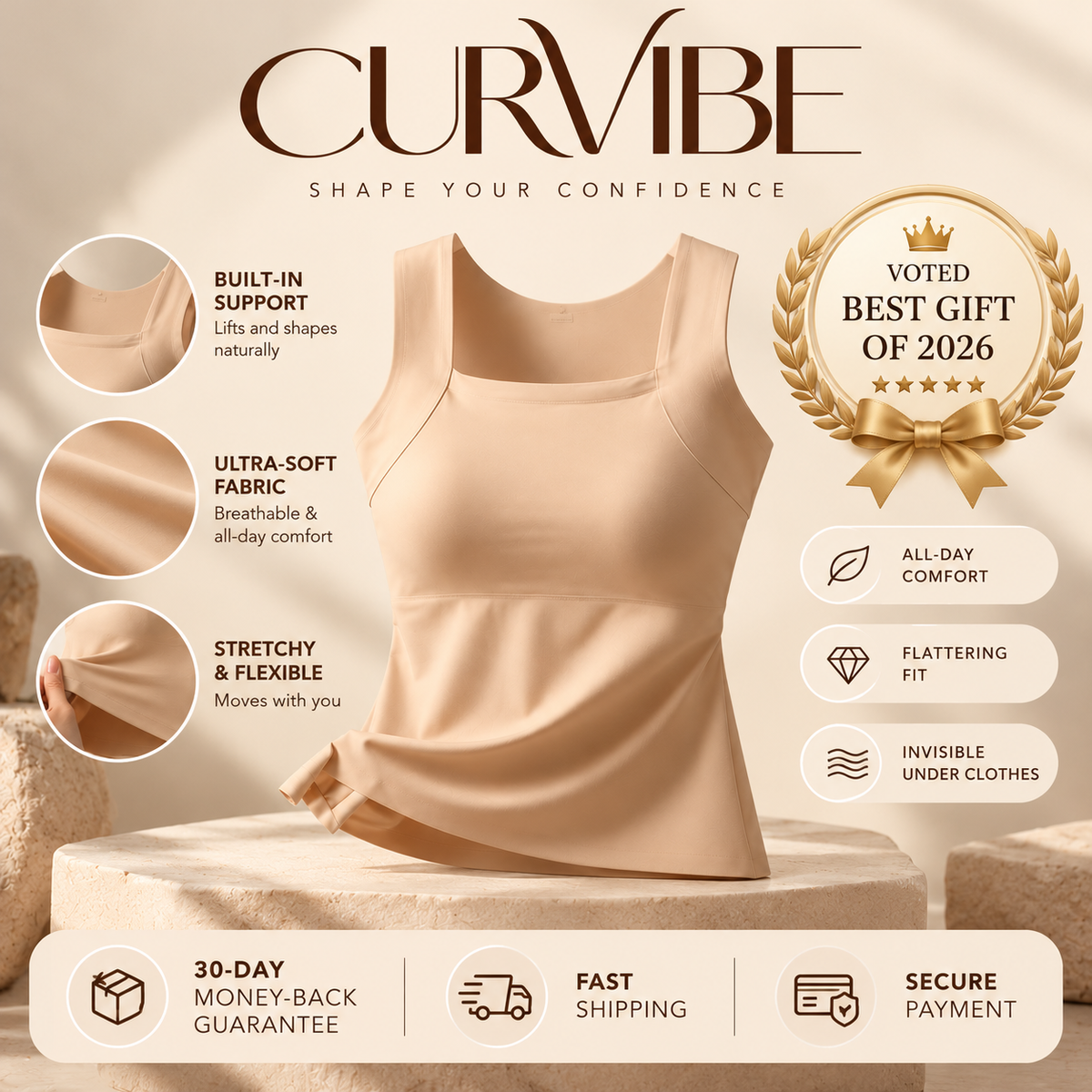 CURVIBE Second-Skin Support Tank